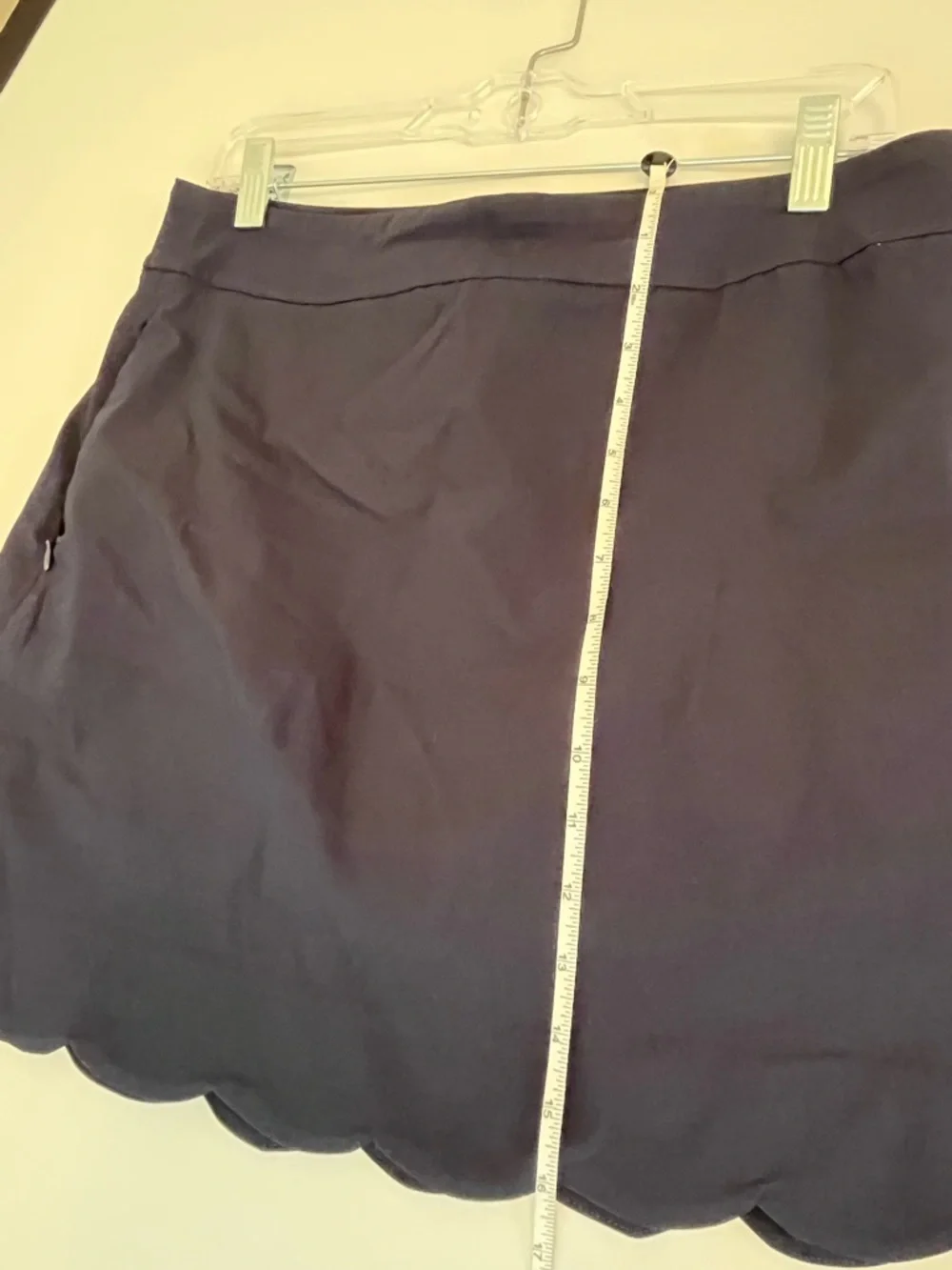 J McLaughlin Scallop-Hem Skort in Navy Blue Size Medium - Picture 6 of 10